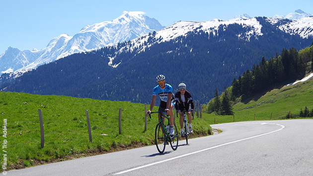 Superbe séjour cycliste dans les Alpes, autour du Mont Blanc, avec le col des Aravis au programme